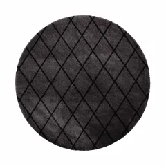Salmiakki matto pyöreä 160 grey-black