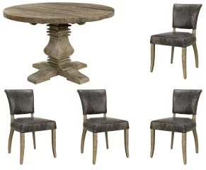 New Salvage pöytä ja 4 kpl Mimi tuolia