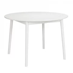 ZigZag pöytä pyöreä 110(50)x110 valkoinen