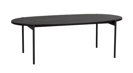 Skye sohvapöytä ovaali 120x60 musta, Rowico
