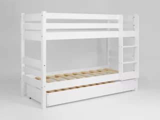 Nukkumatti kerrossänky 80x200 valkolakattu