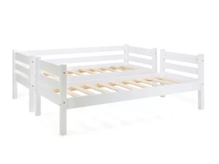 Nukkumatti kerrossänky 80x200 valkolakattu