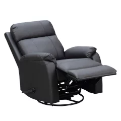 Vegas recliner musta nahka/keinonahka