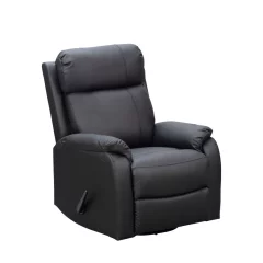 Vegas recliner musta nahka/keinonahka